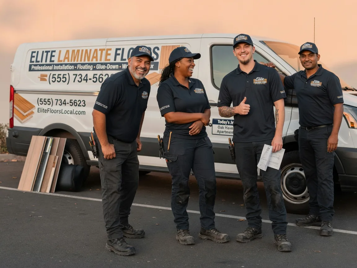 Laminate flooring installation company in Hills, IA
